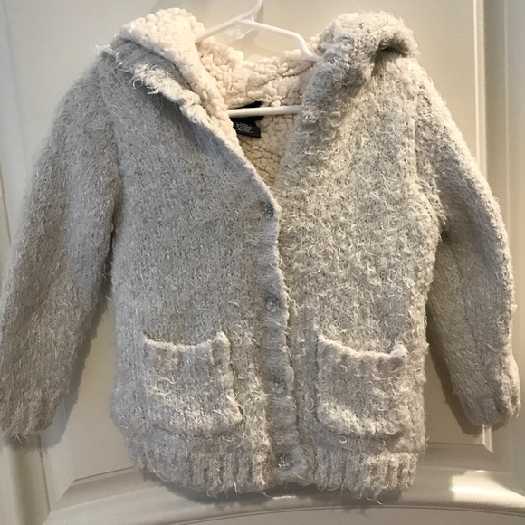 Cynthia Rowley Toddler Girl Hooded Fuzzy Sweater - Picture 9 of 11
